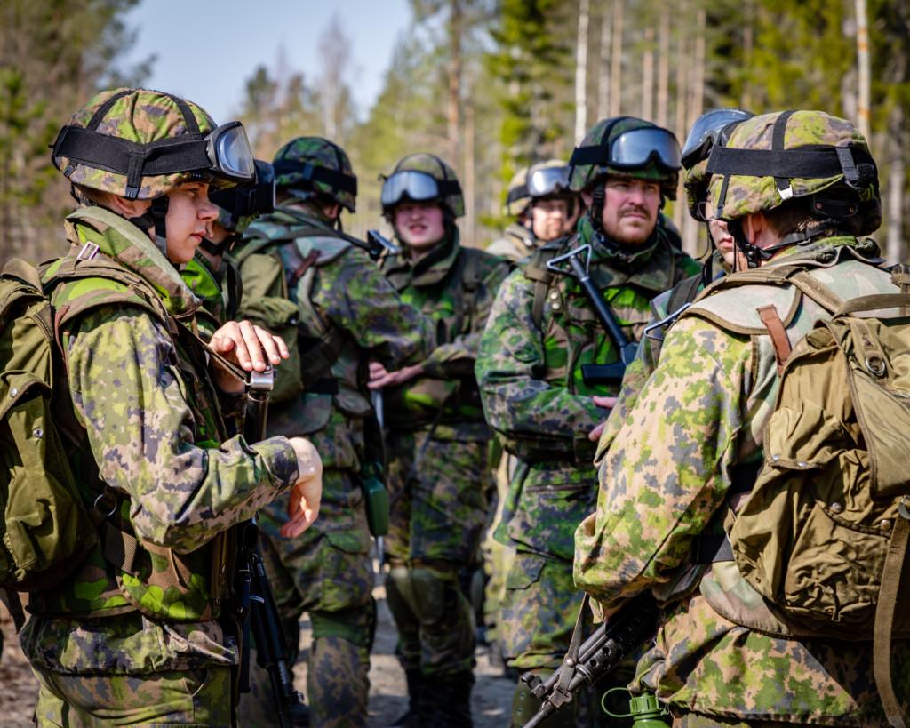 Sotilaita Häjy19 -harjoituksessa.