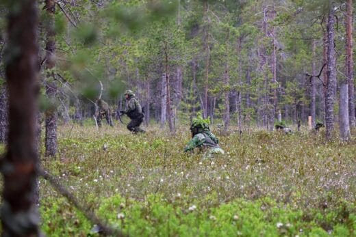 Sotilaita metsässä